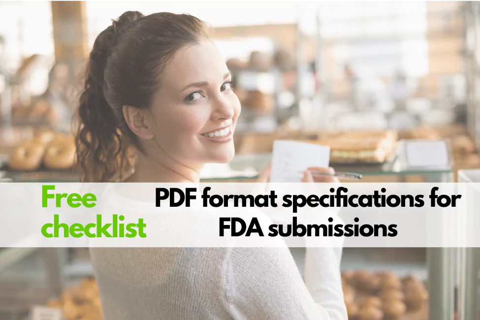 Free checklist of PDF requirements for US FDA submissions