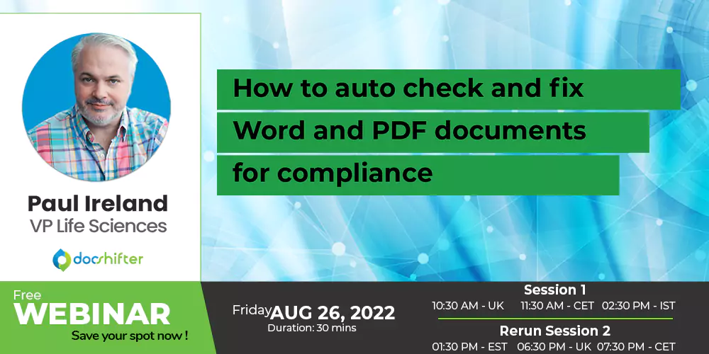 How to auto check and fix Word and PDF documents for compliance