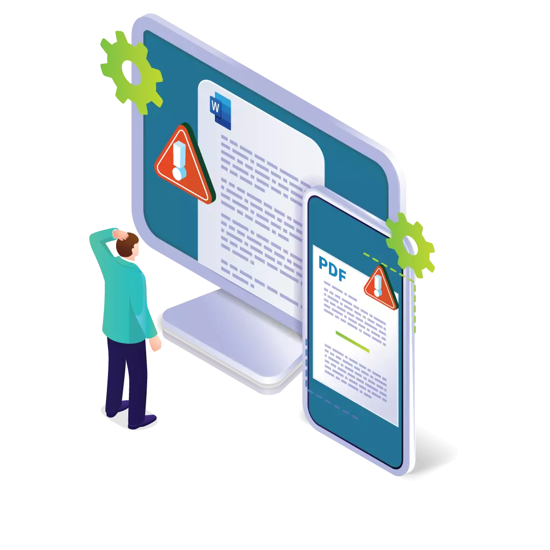 2. Many PDF issues originate in the Word document